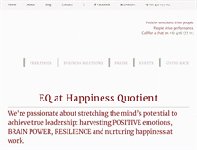 Tablet Screenshot of eqathappinessquotient.com
